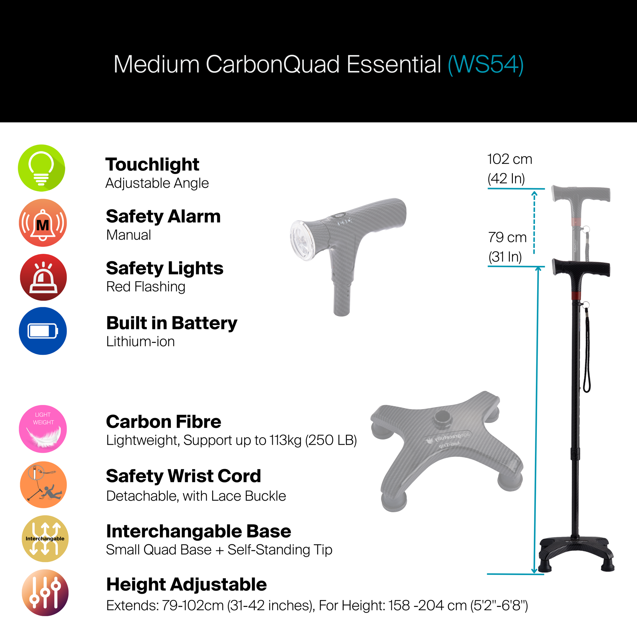 Medium CarbonQuad Essential #WS54