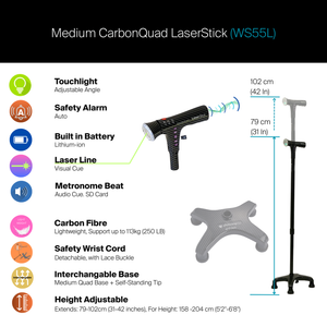 Medium CarbonQuad LaserStick #WS55L
