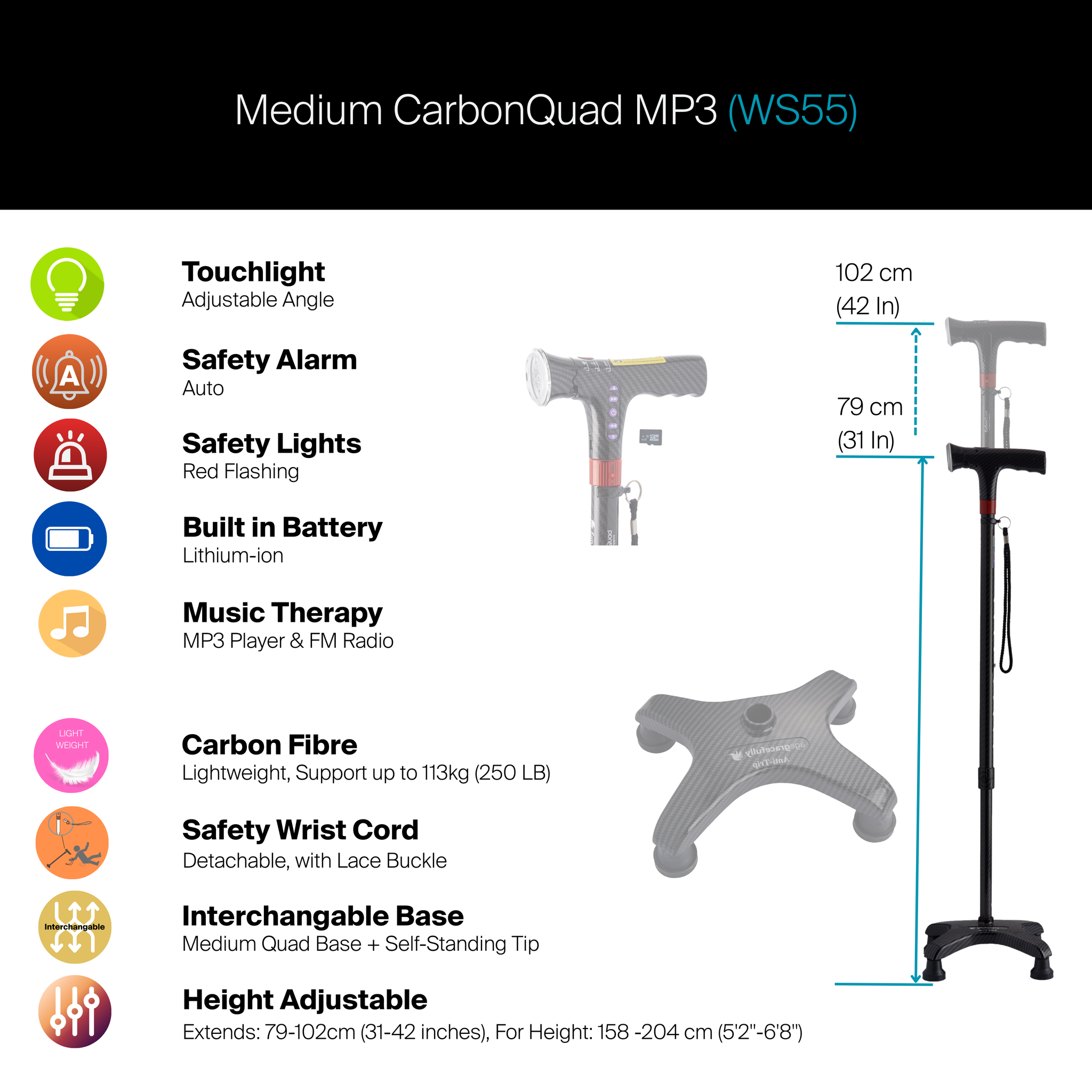 Medium CarbonQuad MP3 #WS55