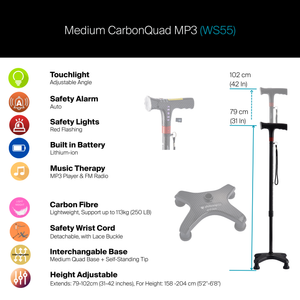 Medium CarbonQuad MP3 #WS55